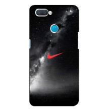 Чехол для OPPO A12 - с принтом Найк (AlphaPrint) (Найк красный)