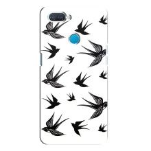Чехол с птицами на OPPO A12 (VPrint) (Ласточки)