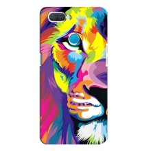 Чехол со Львом для OPPO A12 (VPrint) (Яркий Лев)