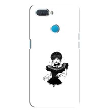 Чехлы Венсдей на OPPO A12 Уэнсдей (AlphaPrint) (танец Уэнздей)
