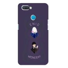 Чехлы Венсдей на OPPO A12 Уэнсдей (AlphaPrint) (Уэнздей и подруга)