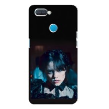 Чехлы Венсдей на OPPO A12 Уэнсдей (AlphaPrint) (взгляд Уэнздей)
