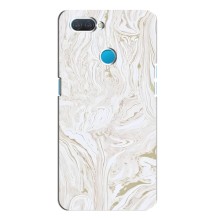 Мраморный чехол на OPPO A12 (VPrint) (Белый мрамор)