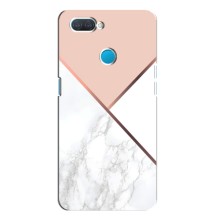 Мраморный чехол на OPPO A12 (VPrint) (Тройной мрамор)
