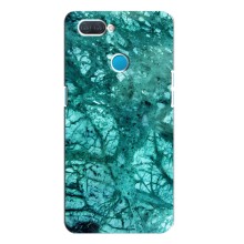 Мраморный чехол на OPPO A12 (VPrint) (Зеленый мрамор)