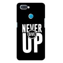 Силиконовый Чехол на OPPO A12 с картинкой Nike – Never Give UP