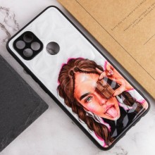 TPU+PC чехол Prisma Ladies для Oppo A15s / A15 – Коричневый