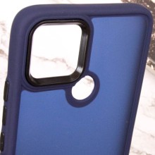 Чехол TPU+PC Lyon Frosted для Oppo A15s / A15 – Темно-синий