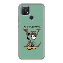 Чехлы Луи Витон для OPPO A15 (AlphaPrint - LOUIS VUITTON) (Микки Маус LV)