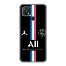 Чехлы PSG для OPPO A15 (AlphaPrint) (футболка ПСЖ)