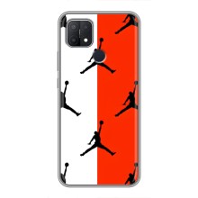 Чехлы для OPPO A15 - с картинкой JORDAN (AlphaPrint) (Лого Джордан)