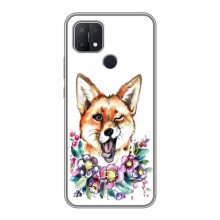 Чехлы с картинкой Лисички для OPPO A15 (VPrint) (Веселая лисичка)