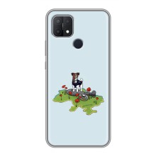 Чехлы с картинкой собаки Патрон для OPPO A15 (AlphaPrint) (Сапер Пес)