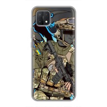 Чехлы с картинкой ЗСУ для OPPO A15 (AlphaPrint) (Воин ВСУ)
