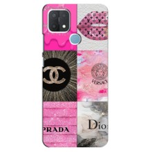 Чехол (Dior, Prada, YSL, Chanel) для OPPO A15 (Модница)