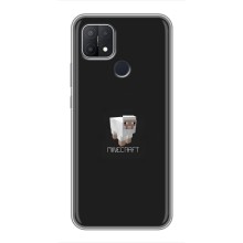 Чехол Майнкрафт на OPPO A15 (AlphaPrint) Minecraft (Овечка Майнкрафт)