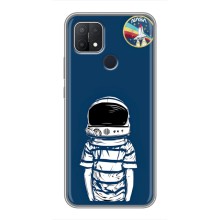 Чехол NASA для OPPO A15 (AlphaPrint) (Мальчик в шлеме)