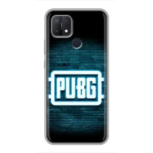 Чехол PUBG для Оппо А15 (AlphaPrint) (Лого PUBG)