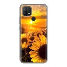Чохол з Квітами для OPPO A15 – поле соняшників