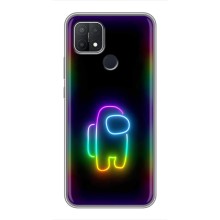 Чехол Амонг Ас для OPPO A15 (AlphaPrint) (Яркий скин)
