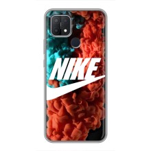 Чехол для OPPO A15 - с принтом Найк (AlphaPrint) (Дымчатый найк)