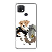 Чехол с принтом Собаки Патрон для OPPO A15 (Пёс Патрон с ракетой)