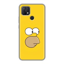 Чехол с Симпсонами для OPPO A15 (VPrint) (Гомер)
