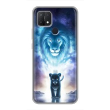 Чехол со Львом для OPPO A15 (VPrint) (Маленький лев)
