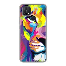 Чехол со Львом для OPPO A15 (VPrint) (Яркий Лев)