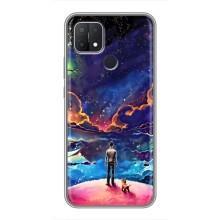 Космические Чехлы для Оппо А15 (VPrint) (Галактический вид)