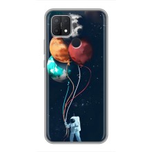Космические Чехлы для Оппо А15 (VPrint) (Планеты шарики)