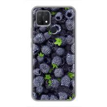 Чехлы с Фруктами для OPPO A15s (VPrint) (Ежевика)