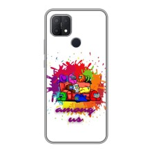 Чехол Амонг Ас для OPPO A15s (AlphaPrint) – Яркий АмонгАс