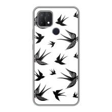 Чохол з пташками на OPPO A15s (VPrint) (Ластівки)