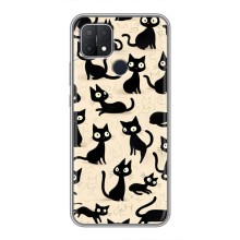 Чехол с рисунком кот на OPPO A15s