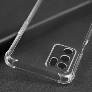 TPU чехол GETMAN Ease logo усиленные углы Full Camera для Oppo A16s / A16 / A54s – Прозрачный
