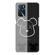 Чехлы для Oppo A16 - Bearbrick Louis Vuitton (PREMIUMPrint) (БеарБрик глаза)