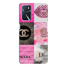 Чехол (Dior, Prada, YSL, Chanel) для Oppo A16 (Модница)