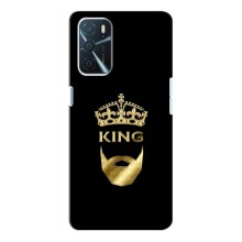 Чохол (Корона на чорному фоні) для Оппо А16 – KING