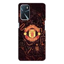 Чехол Манчестер Юнайтед для Оппо А16 (AlphaPrint) (эмблема МЮ)