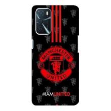 Чехол Манчестер Юнайтед для Оппо А16 (AlphaPrint) (лого МЮ)