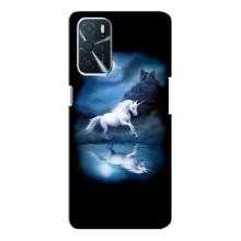 Чехол для Оппо А16 - (Единорожки - Новинки) (AlphaPrint) (Единорог)