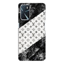 Чехол Стиль Louis Vuitton на Oppo A16 (LV на белом)