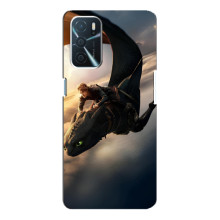 Чехол дракон Беззубик для Oppo A16 – Полет Беззубика