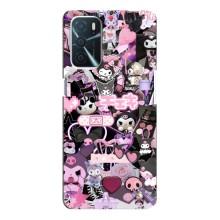 Чехол с кроликом Куроми на Oppo A16 – Коллаж Куроми