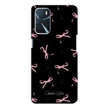 Чохол з бантиками на OPPO A16 – Банти на чорному