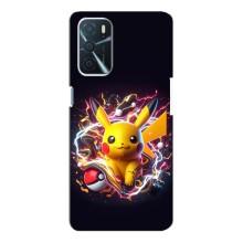 Чехол с Пикачу на Oppo A16 – Пикачу с мячом