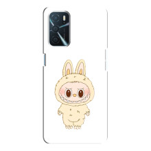 Чехол с принтом Лабубу для Oppo A16 – Бежевый Лабубу