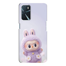 Чехол с принтом Лабубу для Oppo A16 – Фиолетовый Лабубу