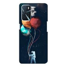 Космические Чехлы для Оппо А16 (VPrint) (Планеты шарики)